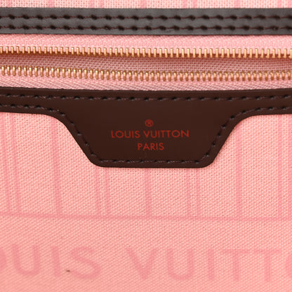 Louis Vuitton Damier Ebene Neo Neverfull MM Rose Ballerine 7 of 12