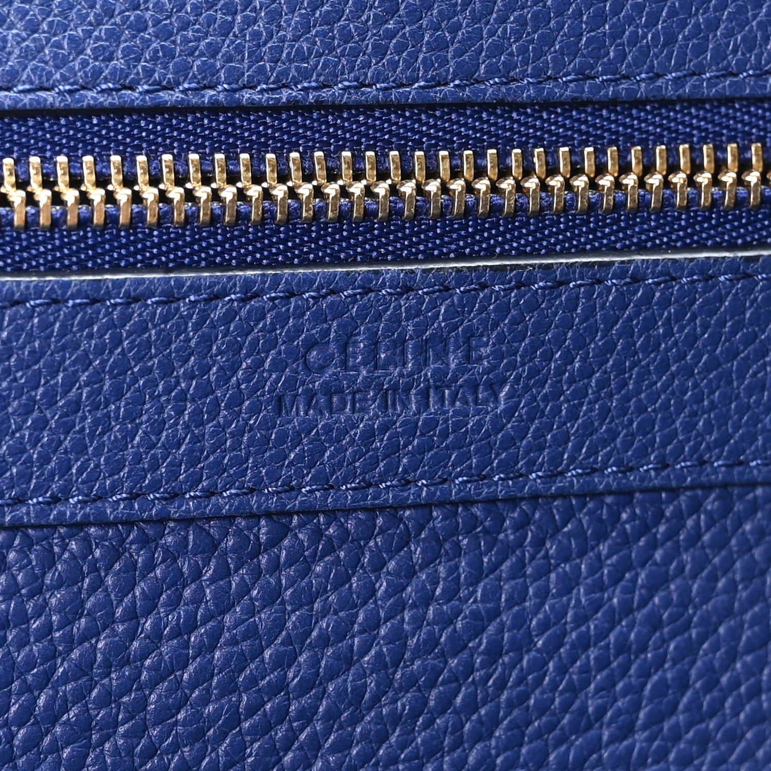 Celine Soft Grained Calfskin Medium Belt Cabas Phantom Indigo 6 of 10