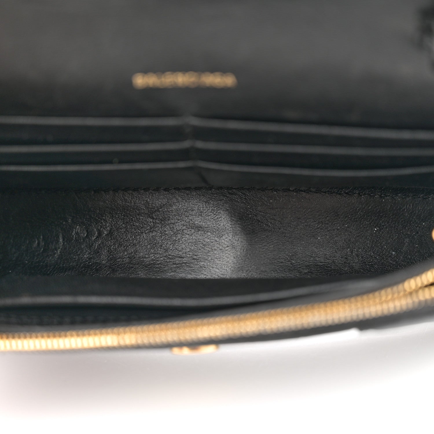 Balenciaga Shiny Calfskin Crocodile Embossed Hourglass Chain Bag Black 5 of 12