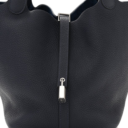 Hermes Taurillon Clemence Picotin Lock 22 MM Bleu Nuit 8 of 11