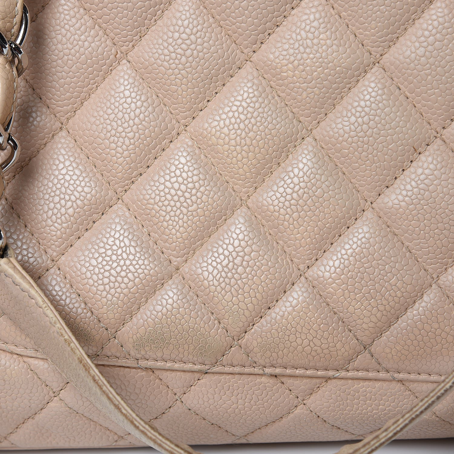 Chanel Caviar Quilted Grand Shopping Tote GST Beige Clair 14 of 27
