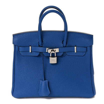 Hermes Togo Birkin 25 Bleu Royal 1 of 8