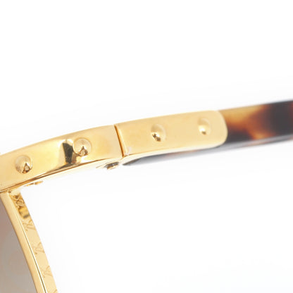 Louis Vuitton Conspiration Pilote Aviator Sunglasses Gold 5 of 12