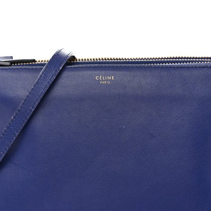 Celine Lambskin Large Trio Crossbody Bag Indigo 10 of 17