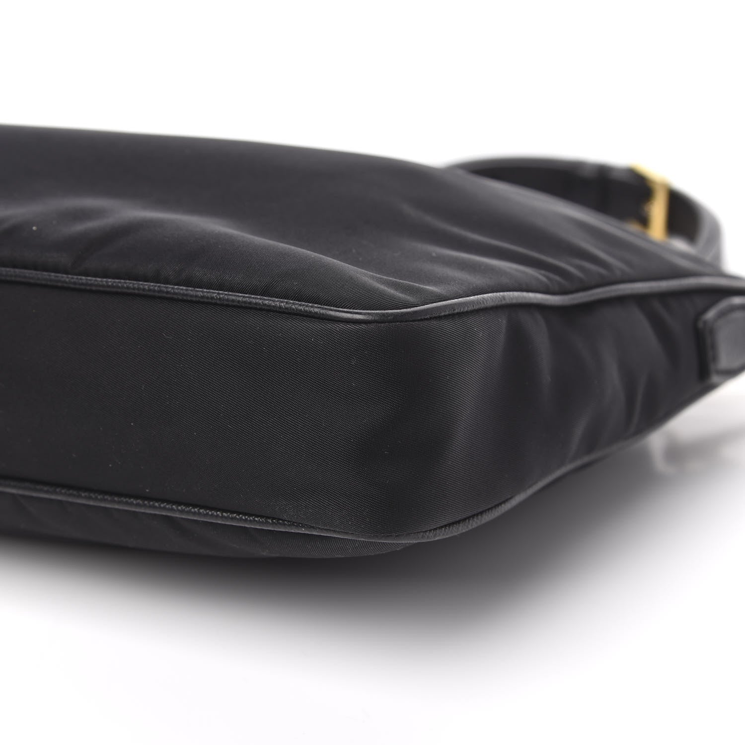 Prada Tessuto Nylon Saffiano Crossbody Bag Black 9 of 10