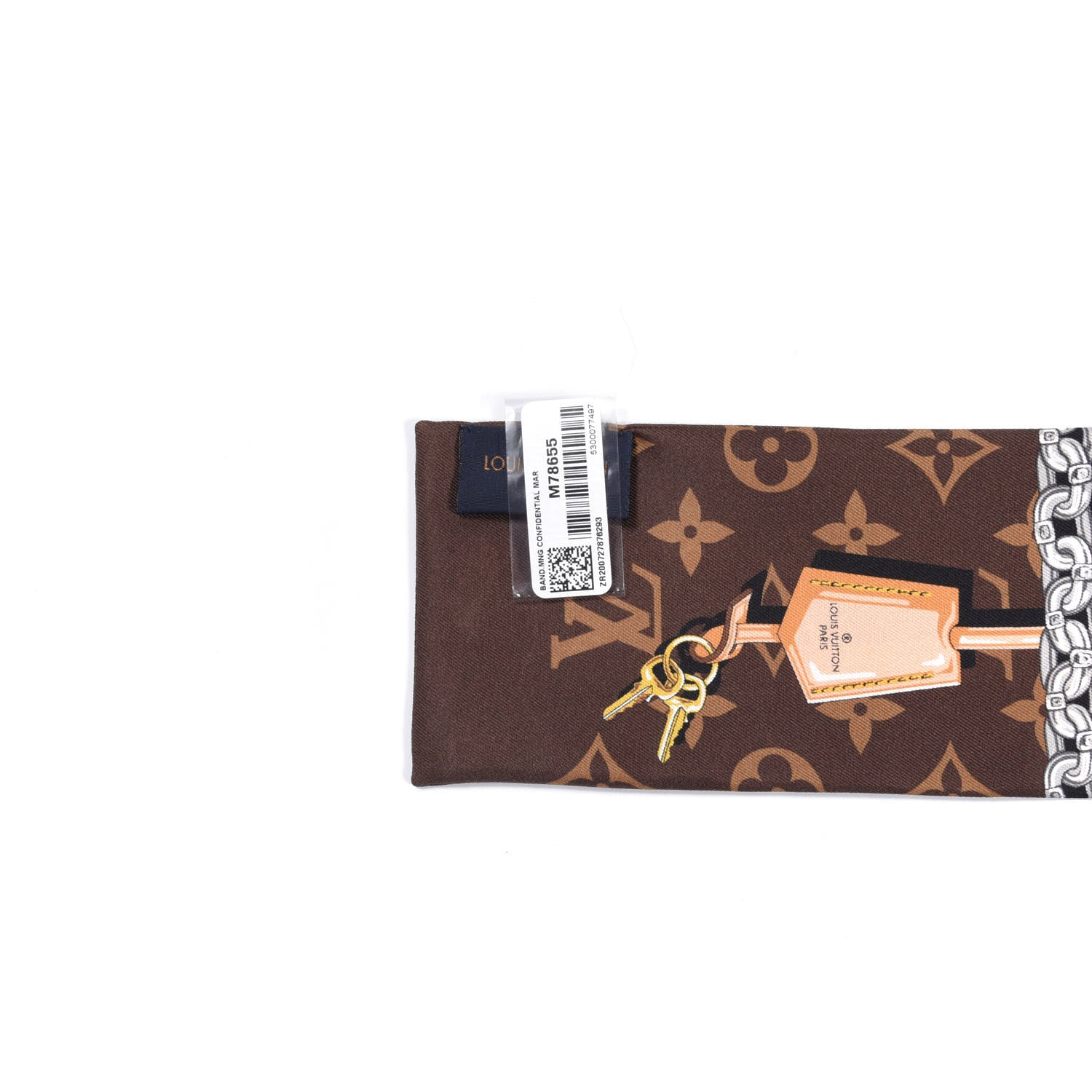 Louis Vuitton Silk Monogram Confidential Bandeau Brown 2 of 4