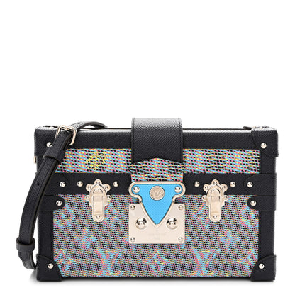 Louis Vuitton Calfskin Monogram LV Pop Petite Malle Blue 1 of 10