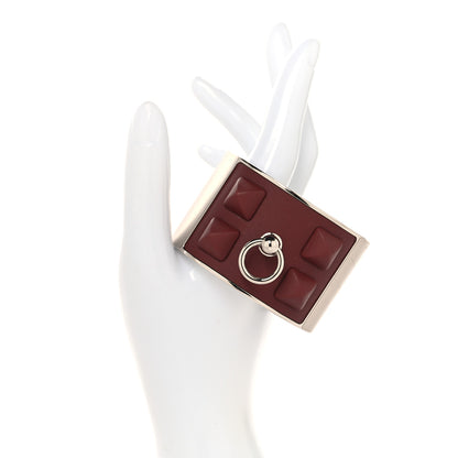 Hermes Swift Collier De Chien Medor Gaine Cuff Bracelet T2 Rouge H 2 of 4