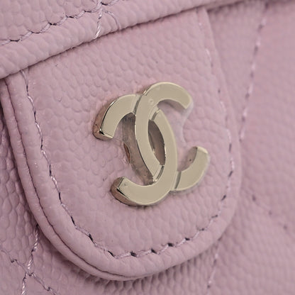 Chanel Caviar Quilted Medium Flap Wallet Light Pink 11 of 15