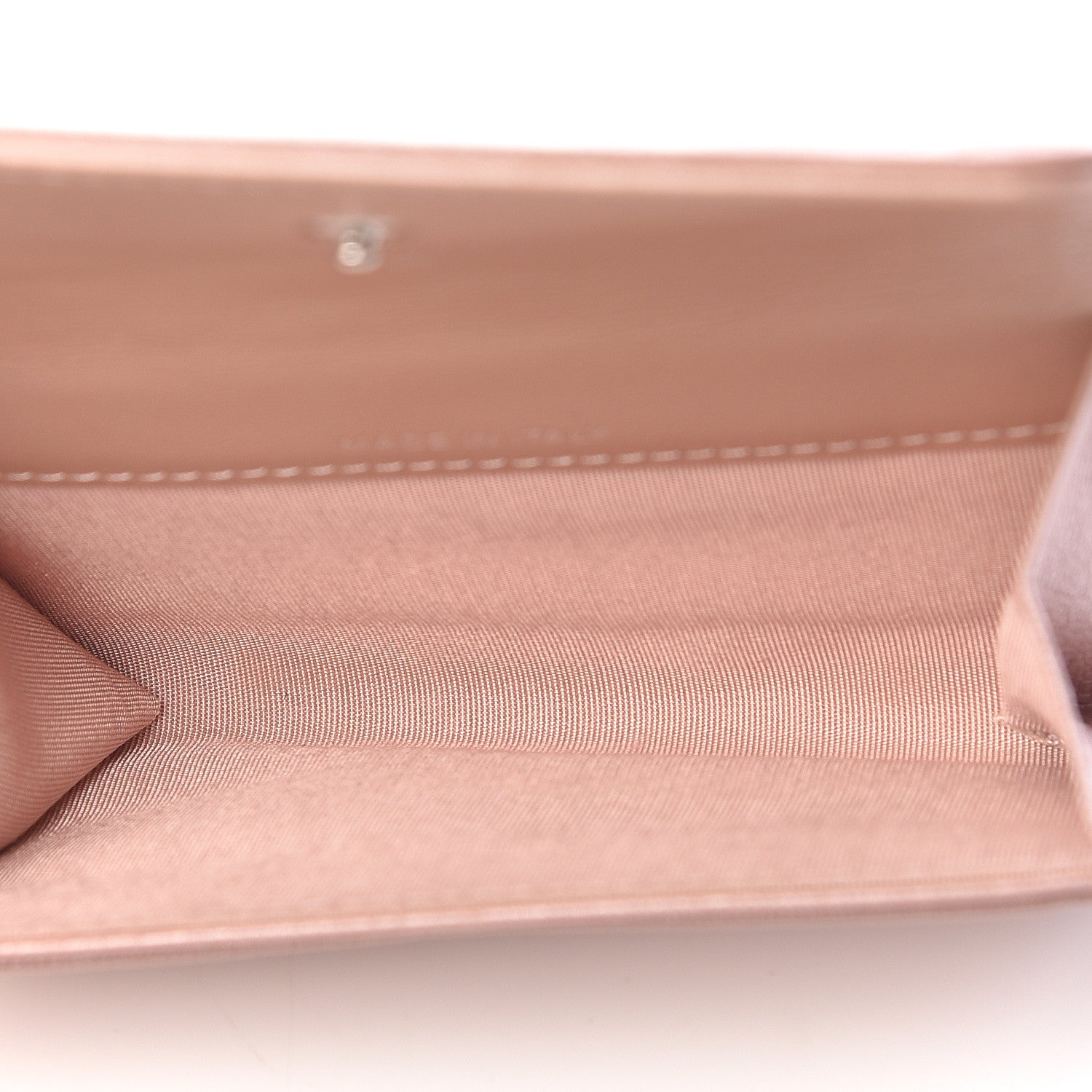 Chanel Goatskin Camellia Embossed Card Holder Wallet Light Pink 5 of 9
