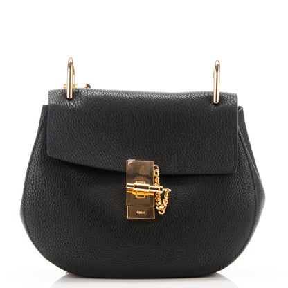 Chloe Grained Lambskin Drew Shoulder Bag Black 1 of 7