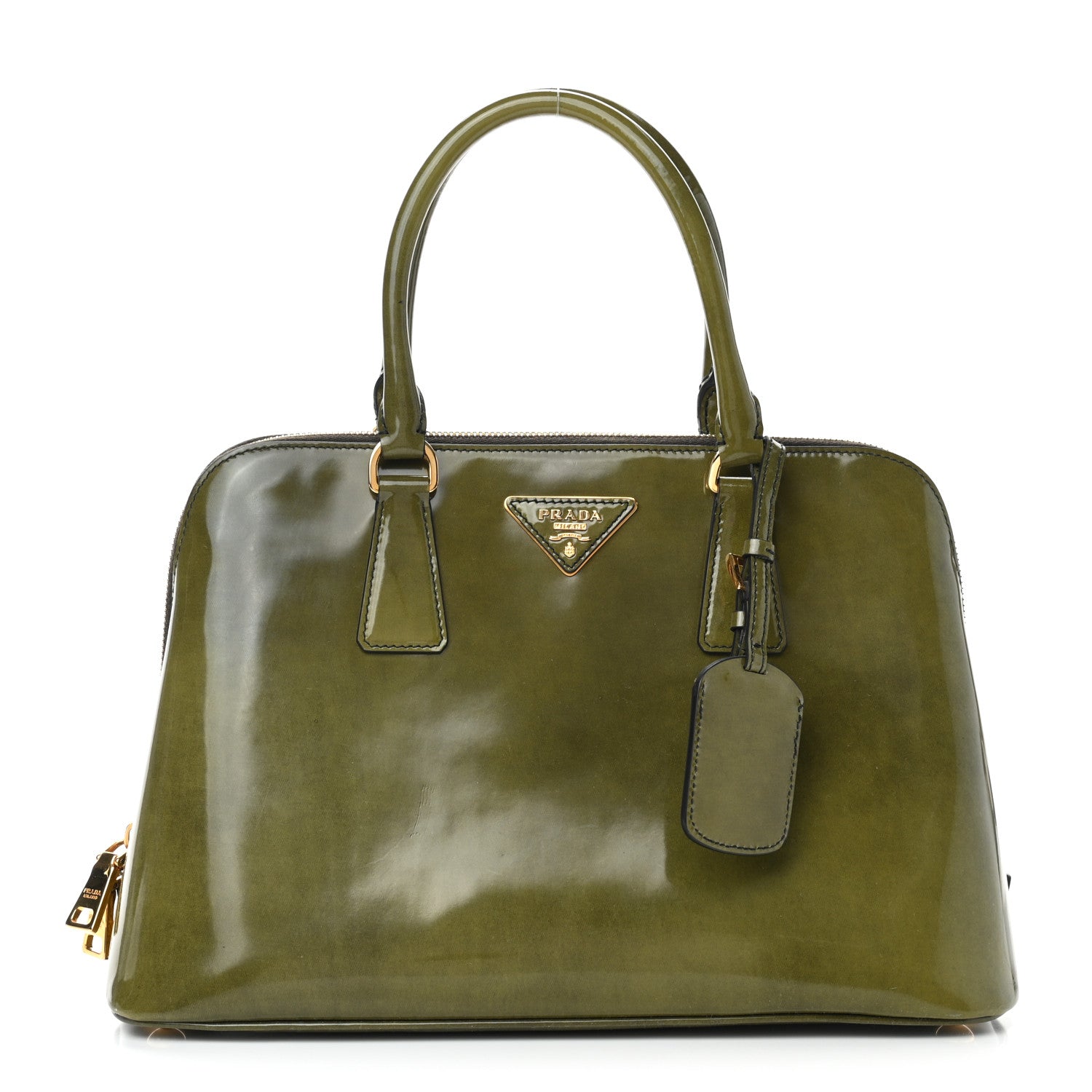 Prada Spazzolato Medium Promenade Tote Militare Fume 1 of 13