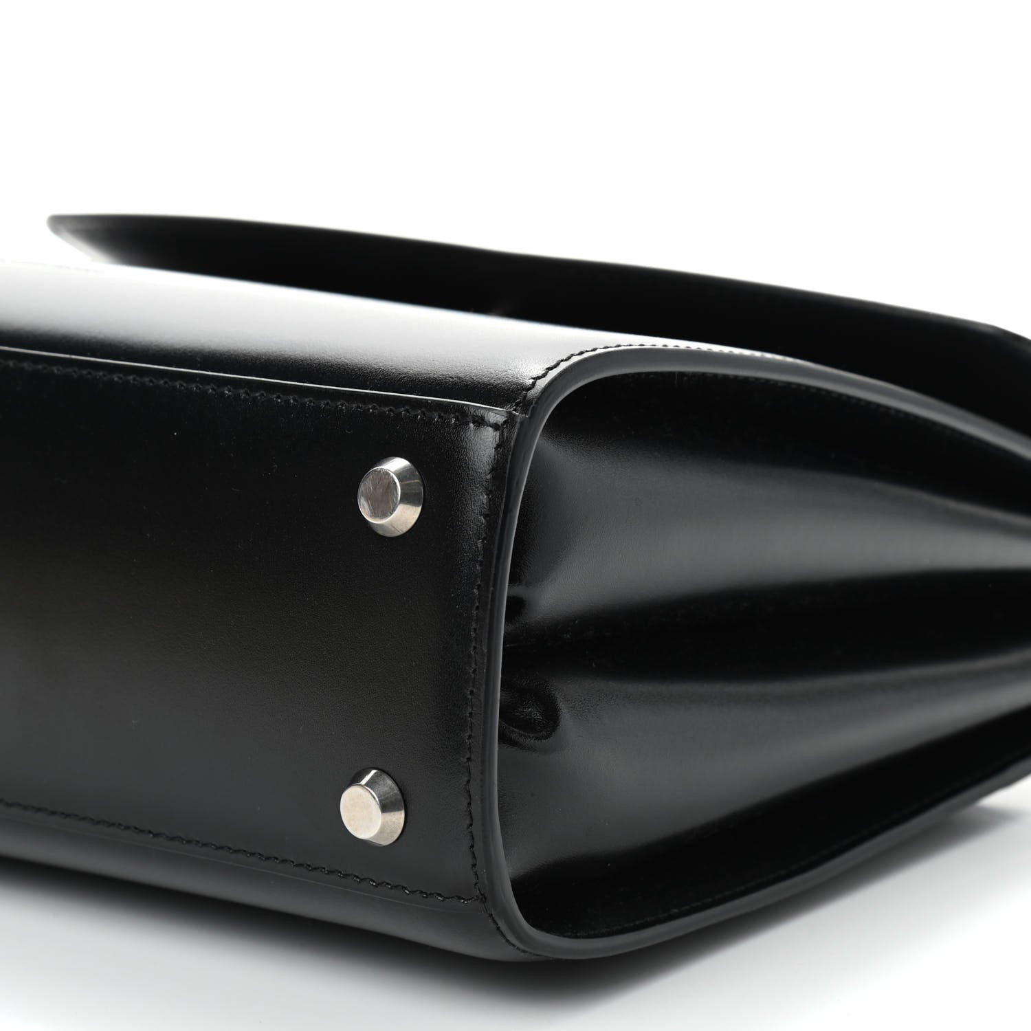 Balenciaga Shiny Box Calfskin Medium Ghost Shoulder Bag Black 9 of 9
