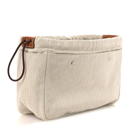 Hermes Canvas Barenia Fourbi 25 MM Pouch Naturel Fauve 3 of 12