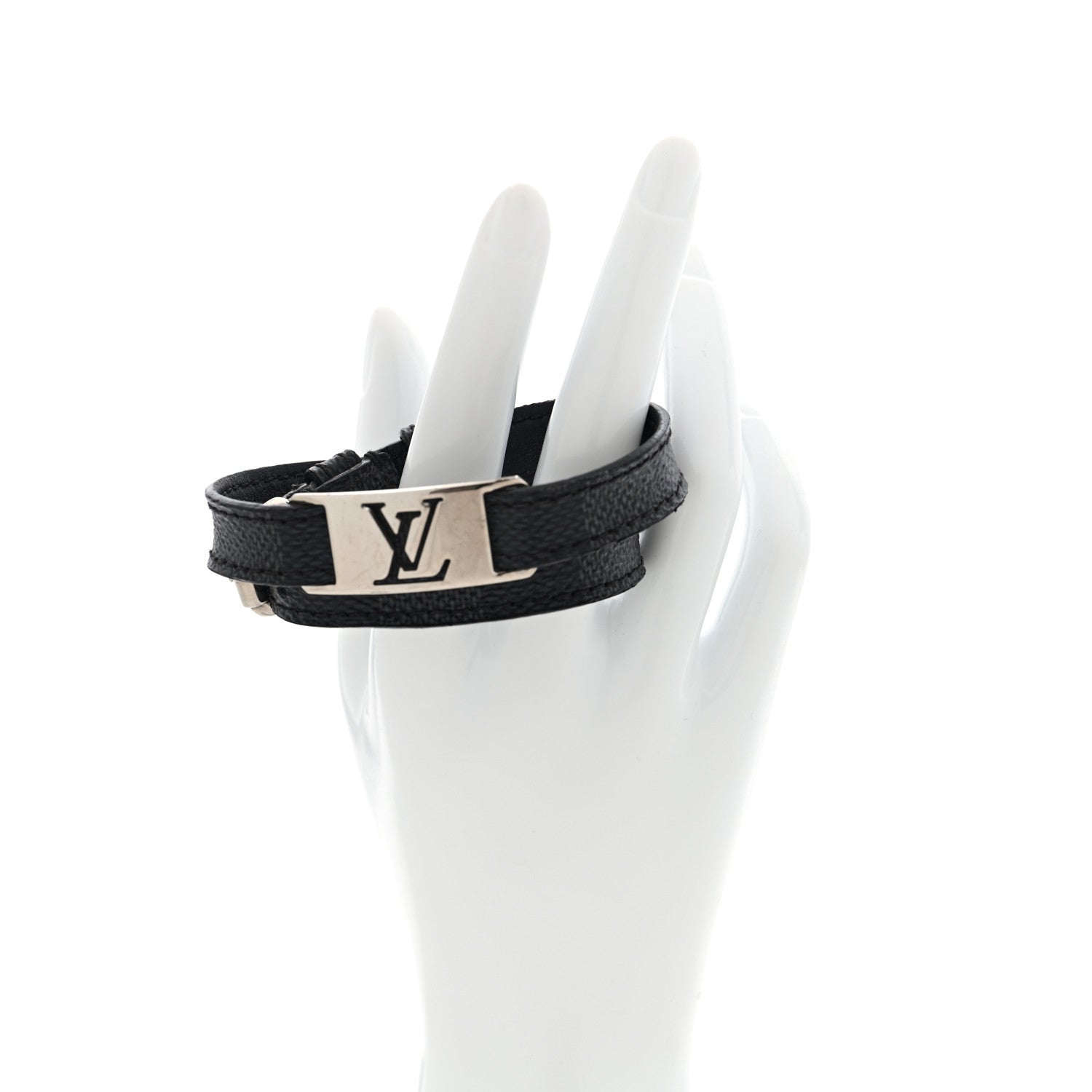 Louis Vuitton Damier Graphite Sign It Bracelet 2 of 4