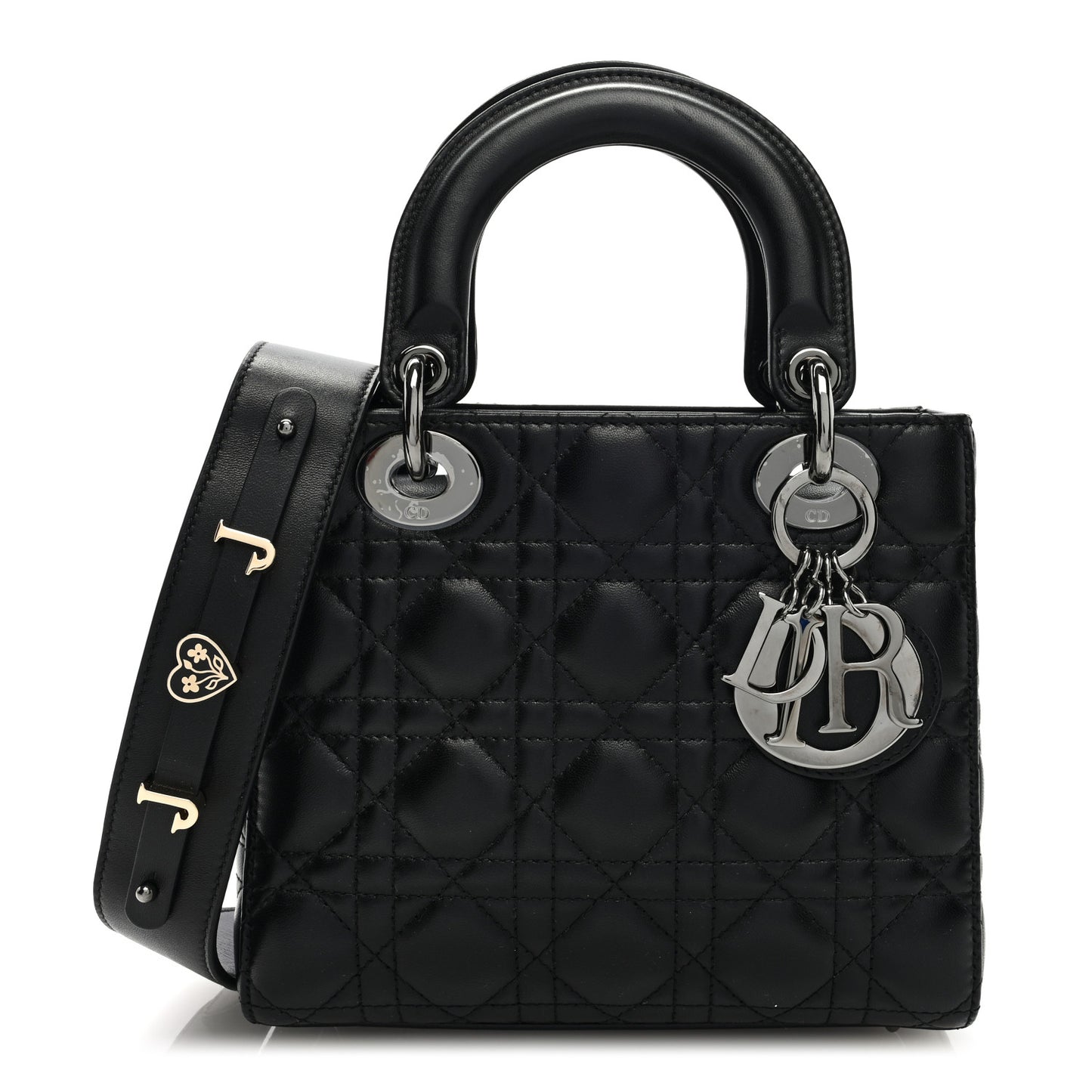 Lambskin Cannage Small My ABCDior Lady Dior Black
