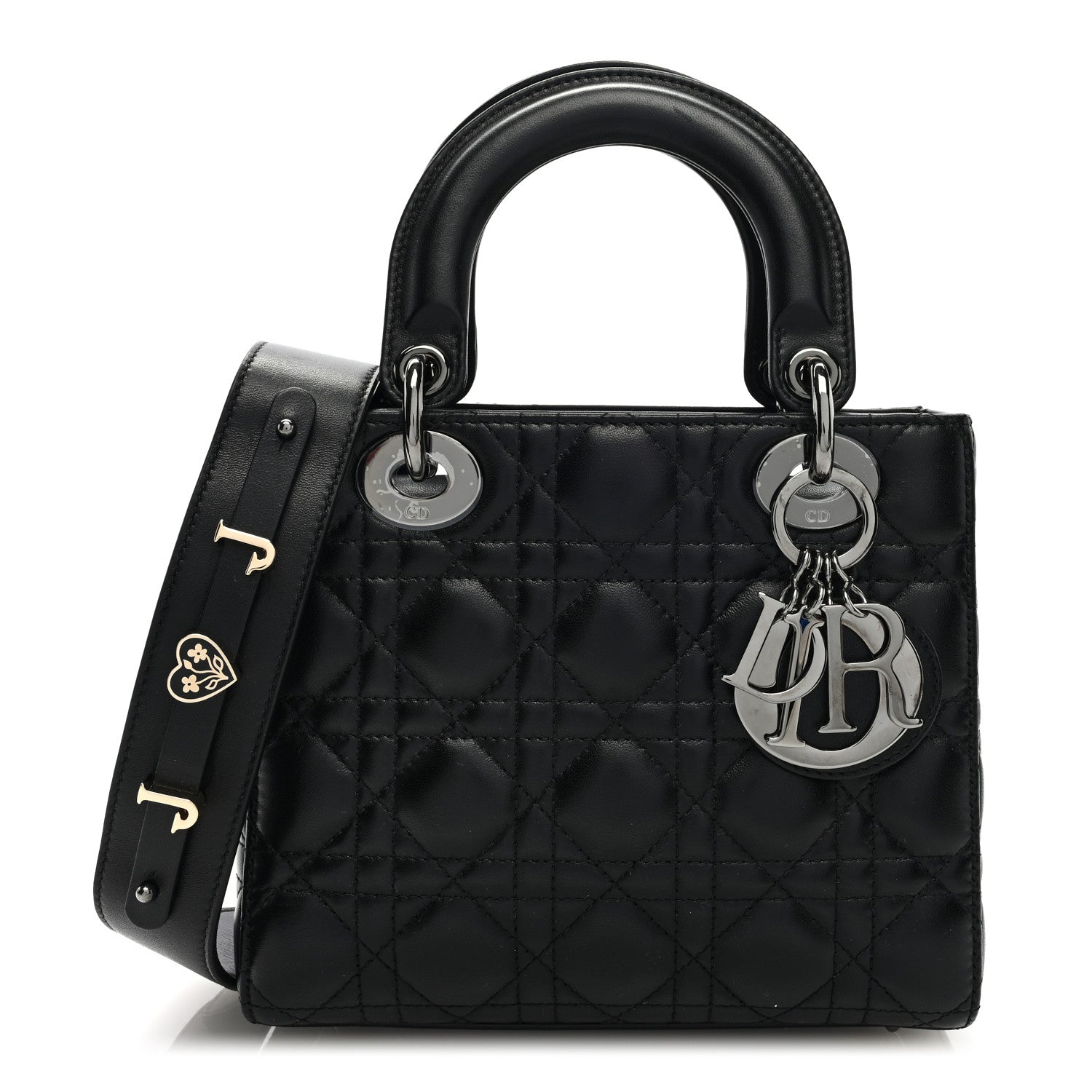 Christian Dior Lambskin Cannage Small My ABCDior Lady Dior Black 1 of 8