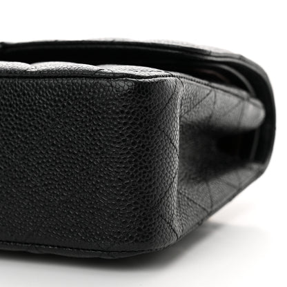 Chanel Caviar Quilted Medium Double Flap Black 10 of 13