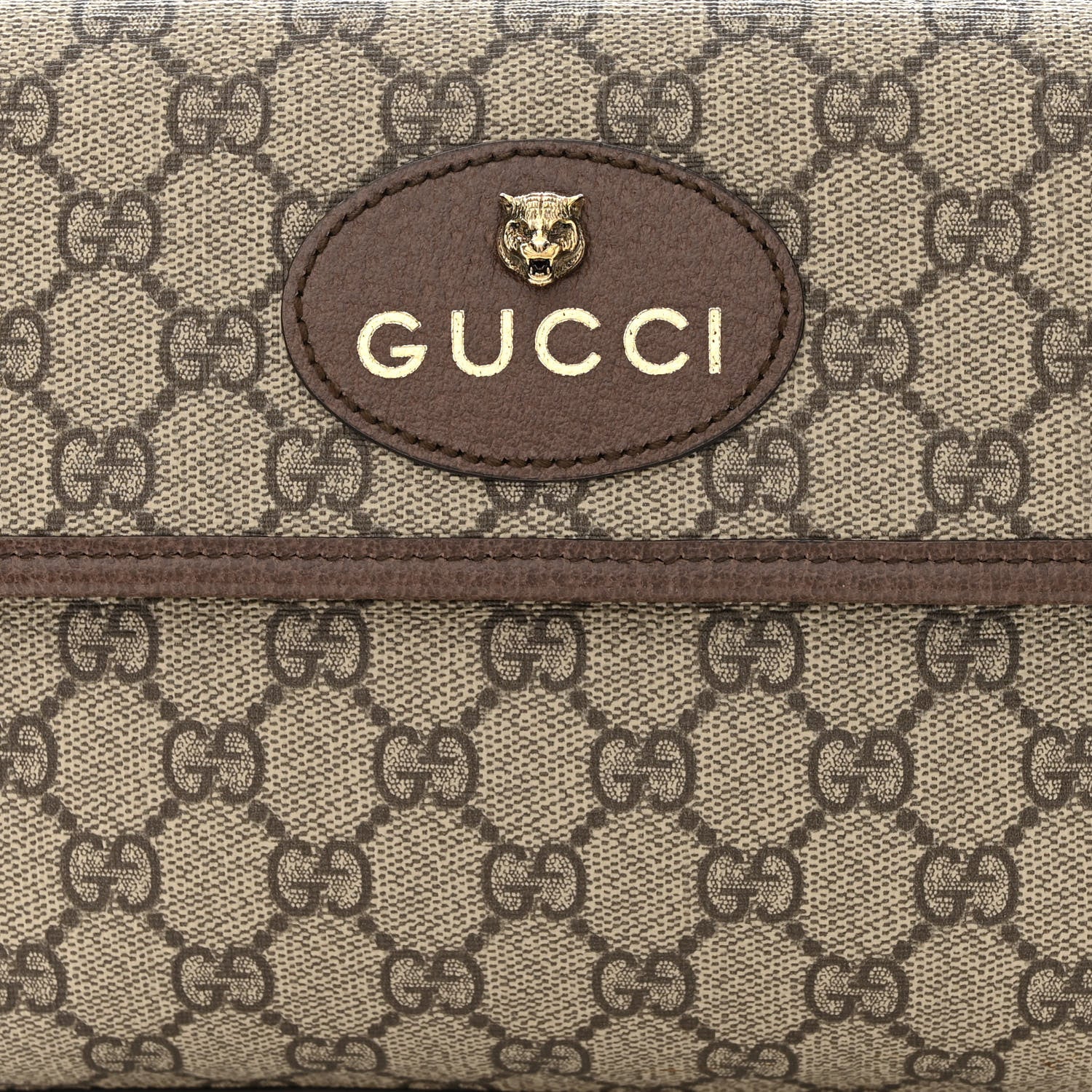 Gucci GG Supreme Monogram Neo Vintage Web Belt Bag Brown 8 of 10