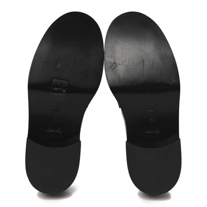 Louis Vuitton Calfskin Academy Loafers 38 Black White 6 of 9