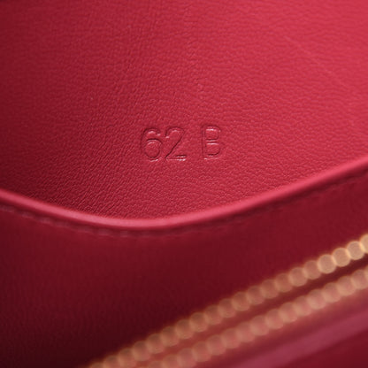 Prada Saffiano Lux Chain Wallet Peonia 7 of 10