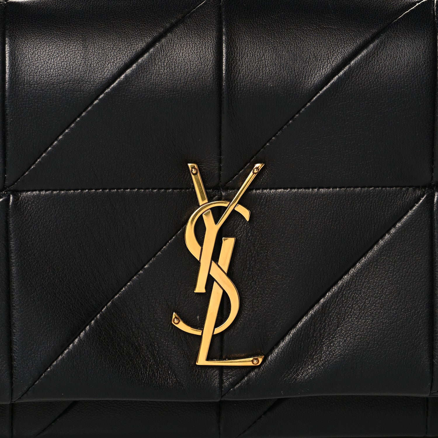 Saint Laurent Lambskin Patchwork Monogram Medium Jamie Black 8 of 11