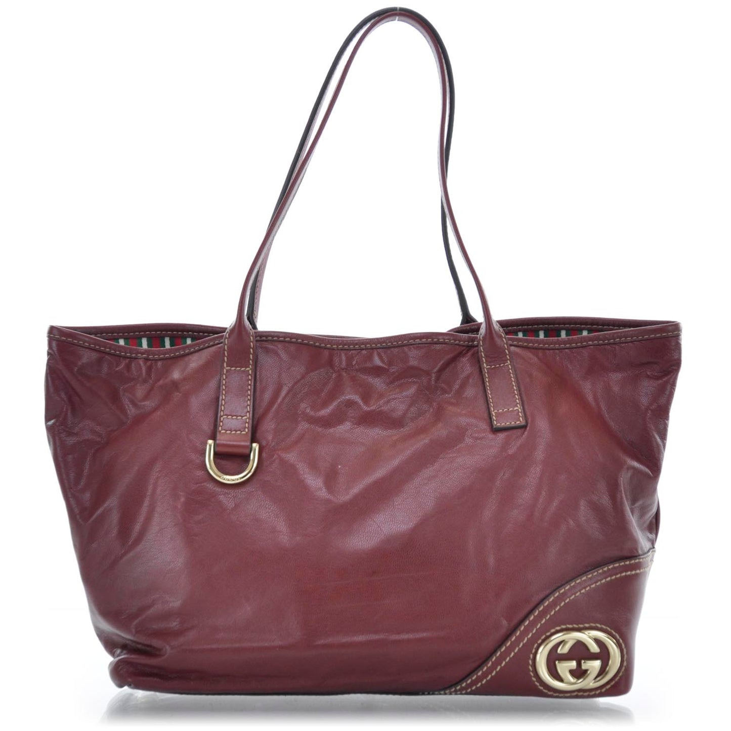 Leather New Britt Tote Red