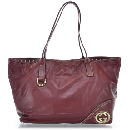 Gucci Leather New Britt Tote Red 1 of 9