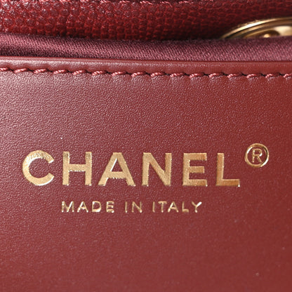 Chanel Caviar Quilted Small Chanel 25 Handbag Burgundy 6 of 11