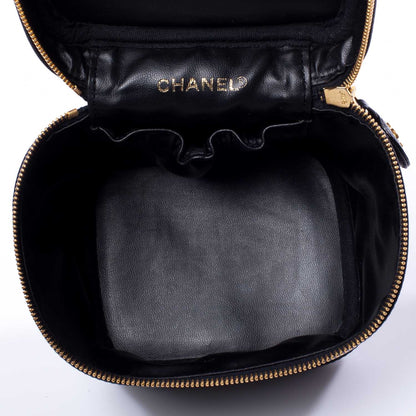 Chanel Caviar Cosmetic Vanity Bag Black 7 of 9
