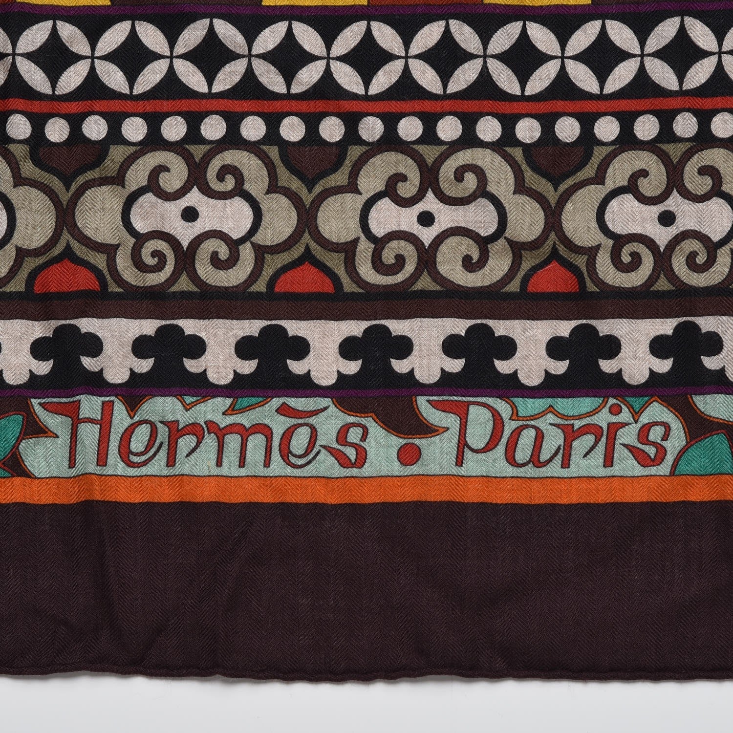 Hermes Cashmere Silk La Femme Aux Semelles de Vent Shawl 140 3 of 5