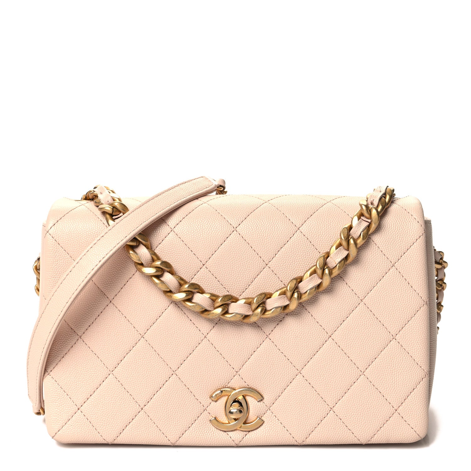 Chanel Caviar Quilted Medium Fashion Therapy Flap Beige 1 of 11