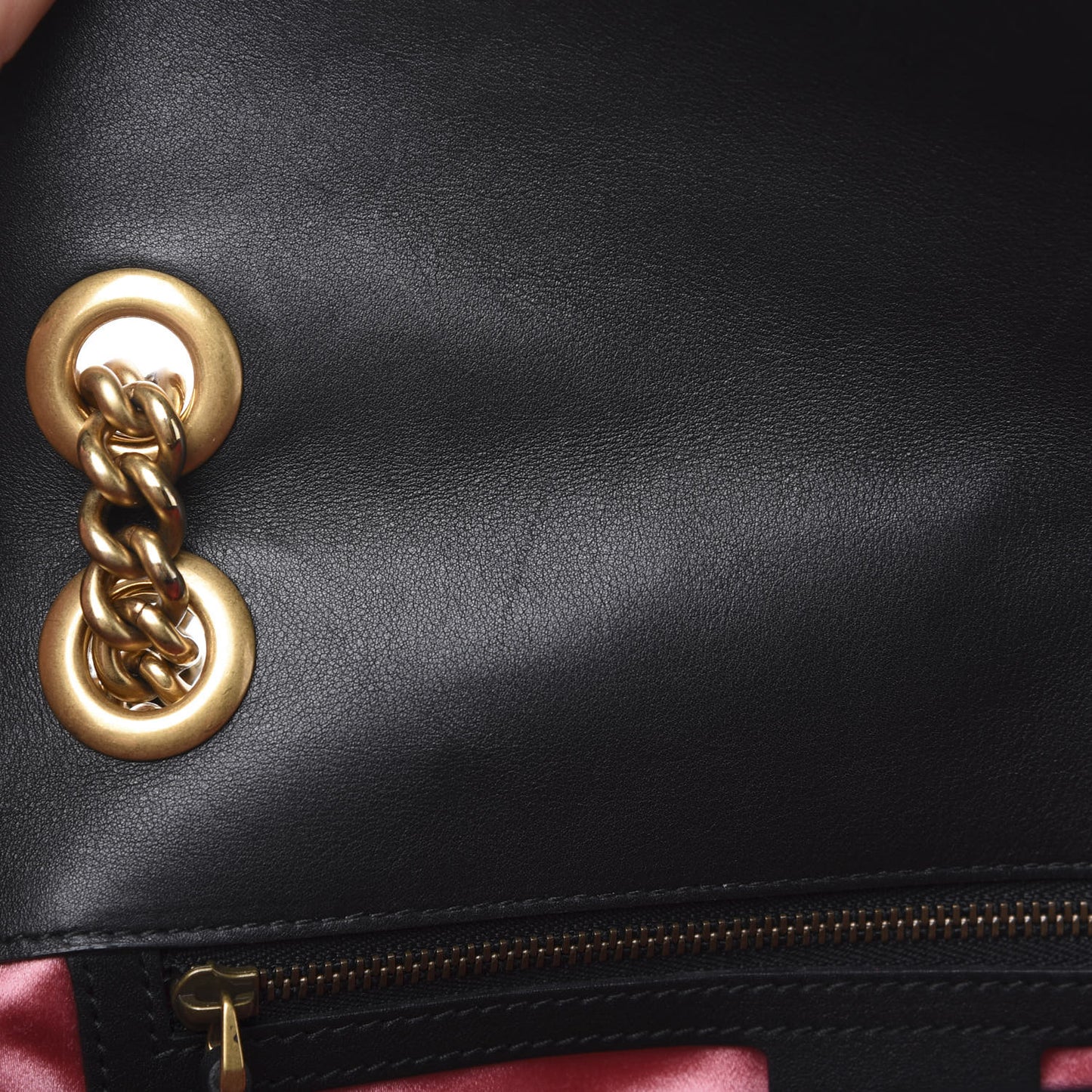 Velvet Matelasse Small GG Marmont Shoulder Bag Black