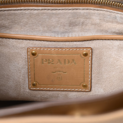 Prada Vitello Soft Messenger Flap Sughero 6 of 17