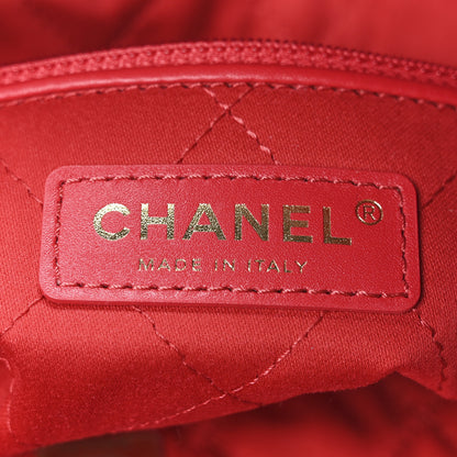 Chanel Shiny Calfskin Quilted Small Chanel 22 Red 7 of 11