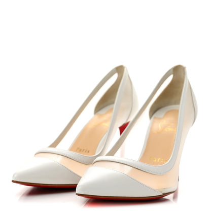 Christian Louboutin Kid Rete Galativi 85 Pumps 37 White 4 of 11