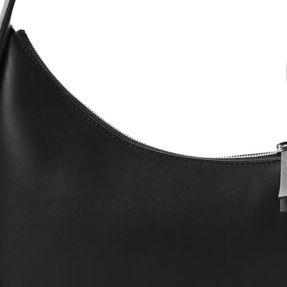 The Row Smooth Calfskin Half Moon Shoulder Bag Black 6 of 9
