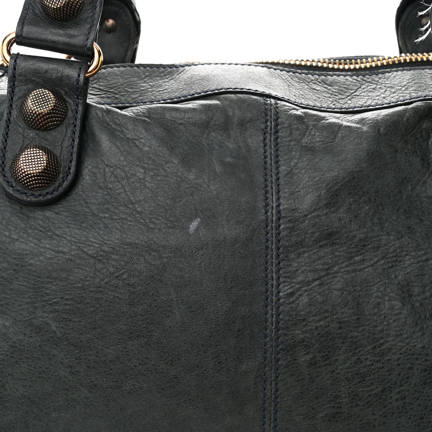 Agneau Giant 21 Rose Gold Hardware Work Anthracite