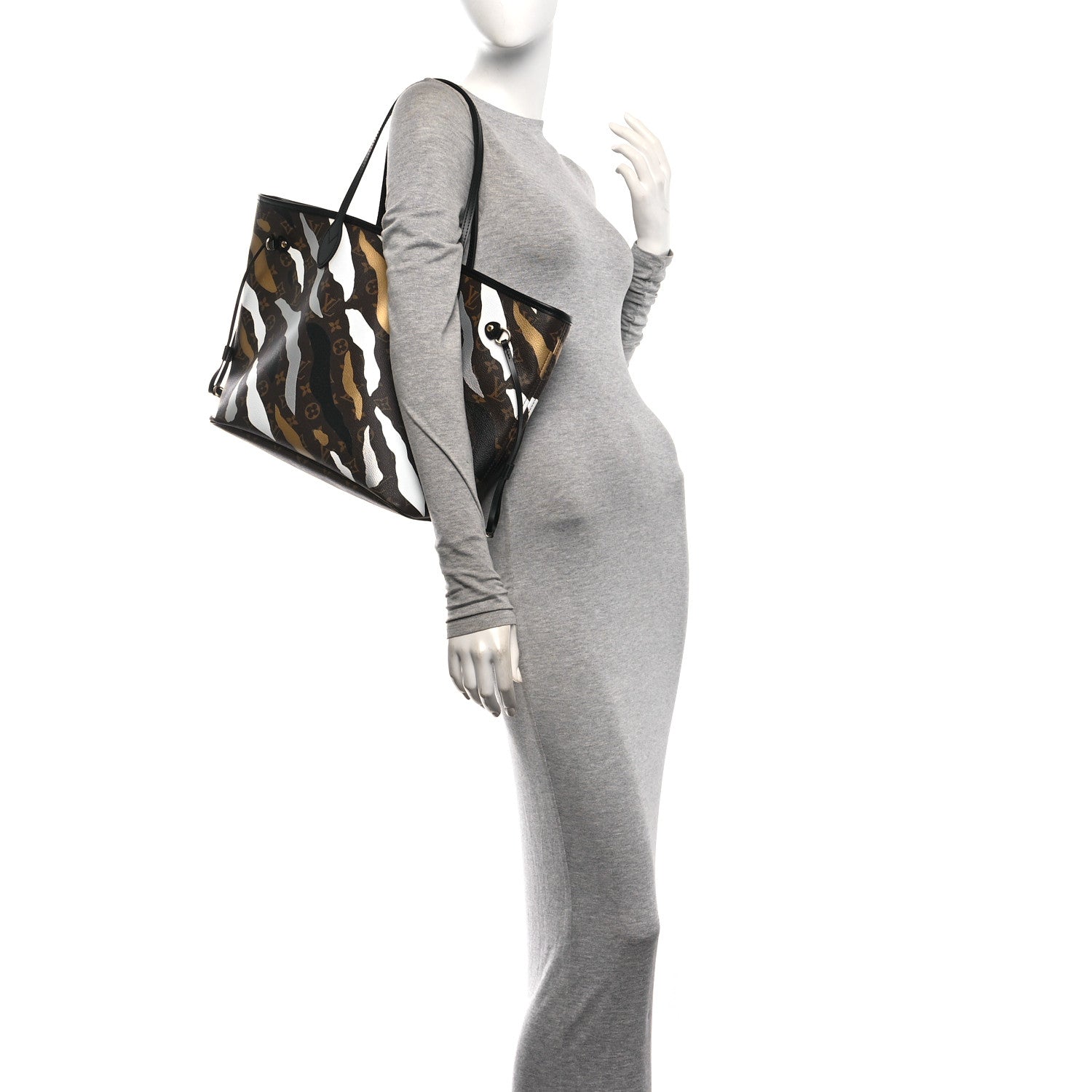 Louis Vuitton X LOL Monogram Neverfull MM Gold Silver 2 of 10