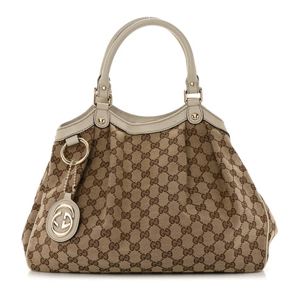 Gucci Monogram Medium Sukey Tote Off White 1 of 12