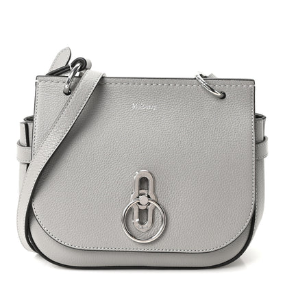 Mulberry Small Classic Grain Calfskin Small Amberley Satchel Pale Grey 1 of 9
