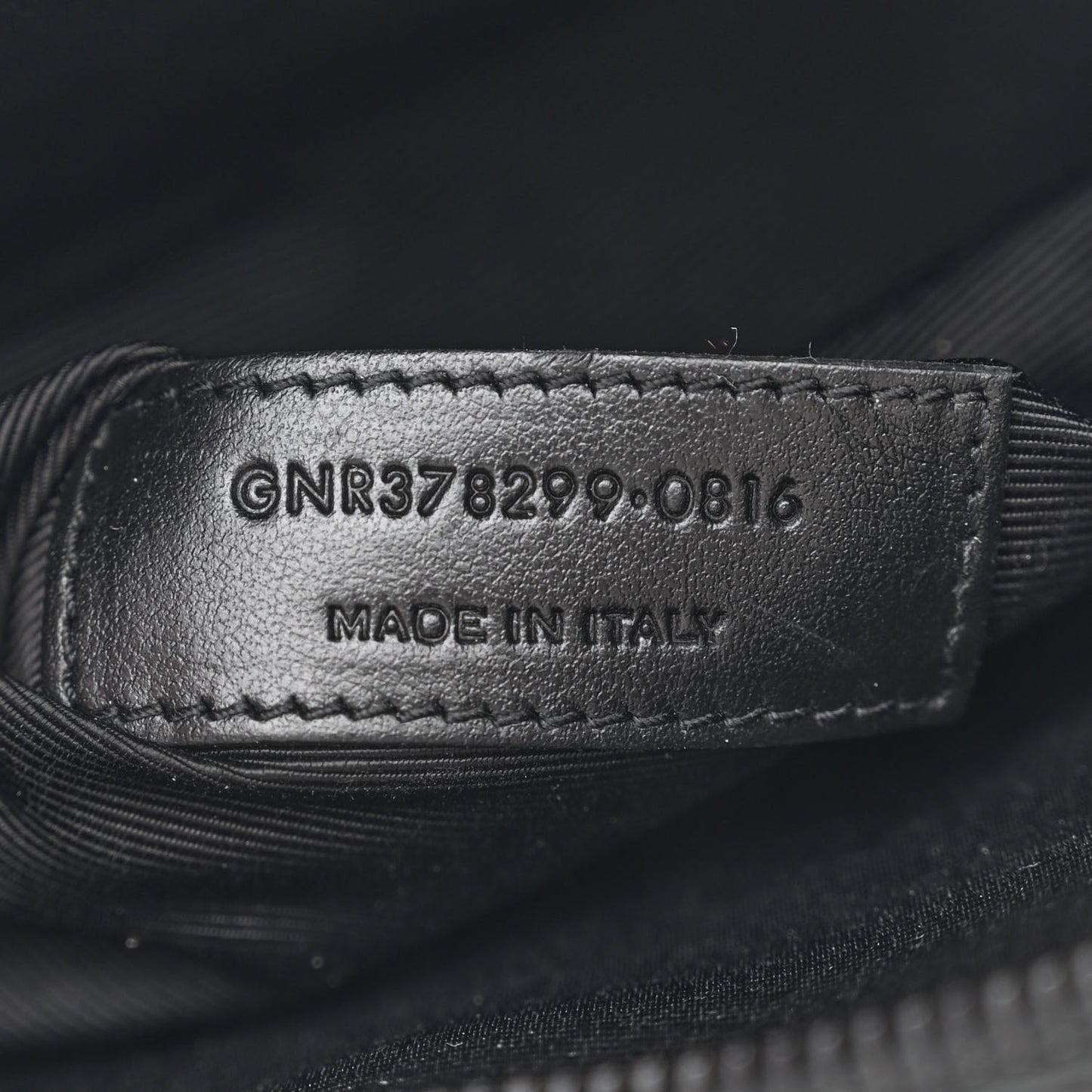 Grained Calfskin Topstitch Small Sac De Jour Black Porcelain