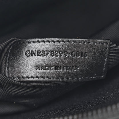 Saint Laurent Grained Calfskin Topstitch Small Sac De Jour Black Porcelain 9 of 12