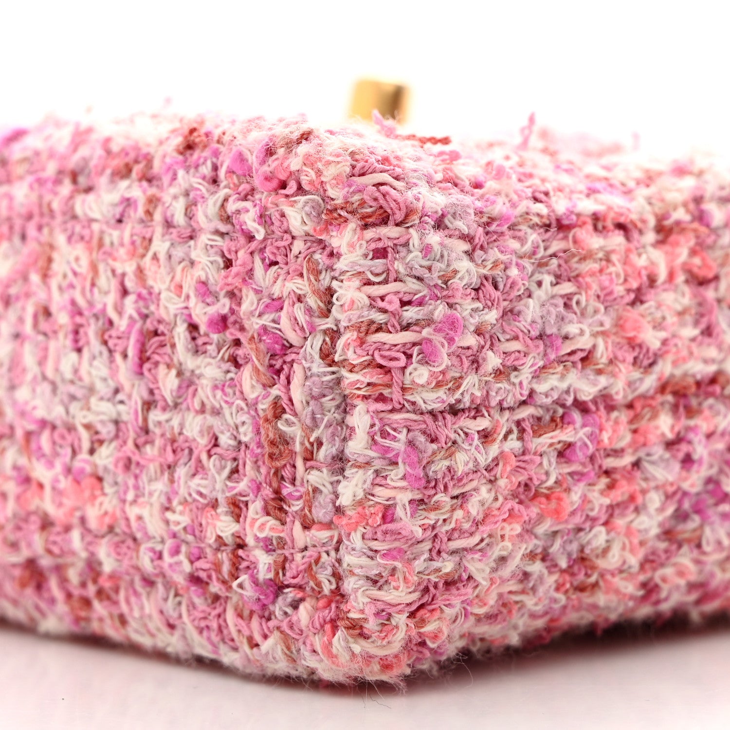 Chanel Tweed Quilted Mini Nano Kelly Shopper Pink 10 of 10