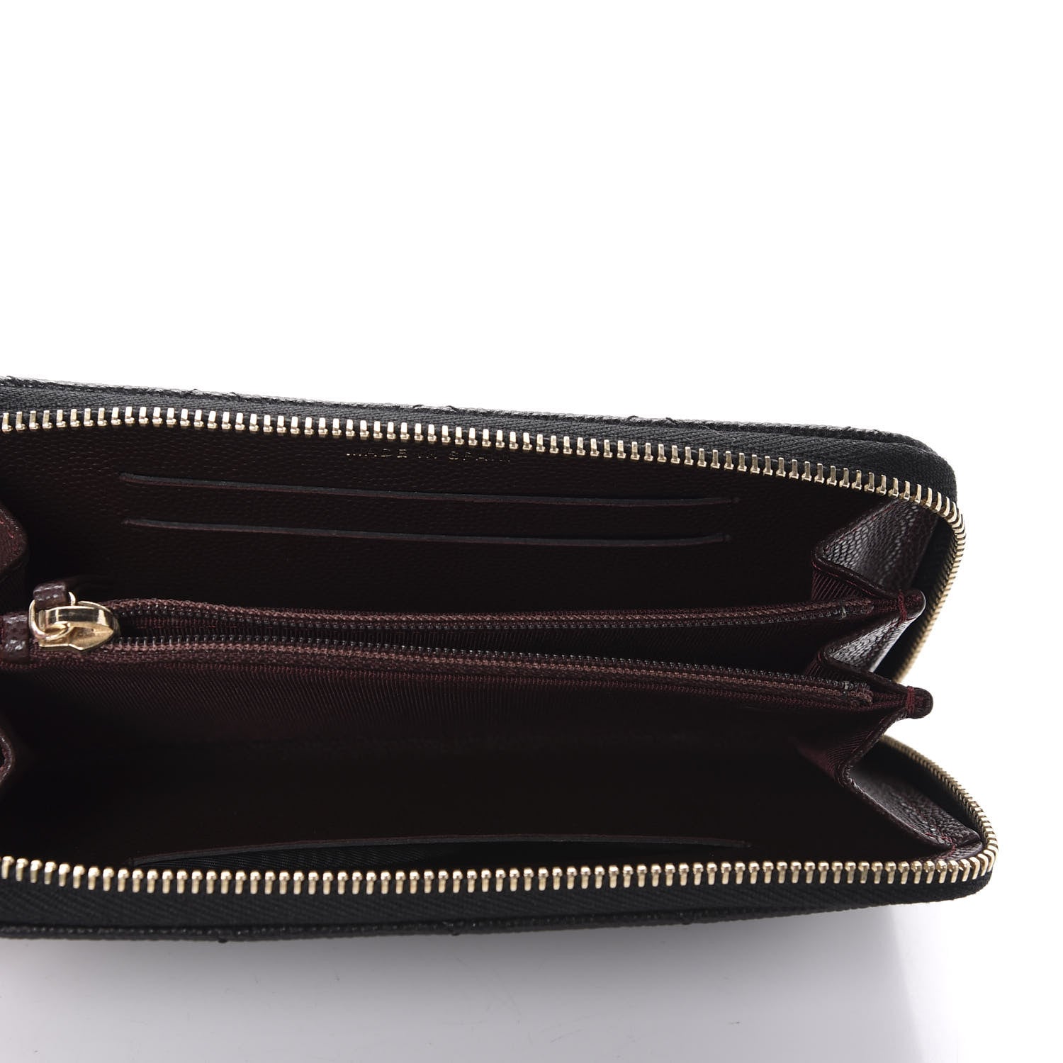 Chanel Caviar Quilted Small Zip Around Wallet Black 5 of 9