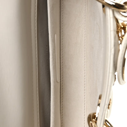 Christian Dior Lambskin Butterfly Cannage Lady D-Joy White 5 of 10