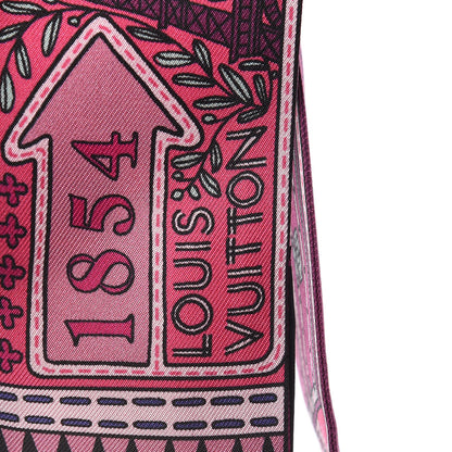 Louis Vuitton Silk Jeu De Louis BB Bandeau Magenta 5 of 5