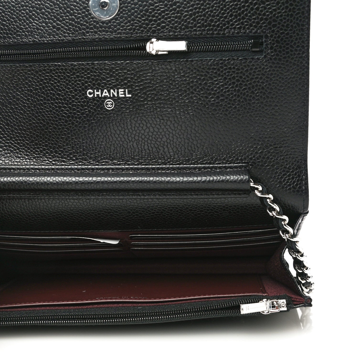 Chanel Caviar Quilted Wallet On Chain WOC Black 5 of 12