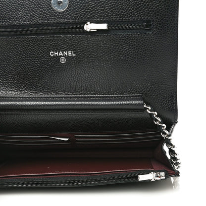 Chanel Caviar Quilted Wallet On Chain WOC Black 5 of 12
