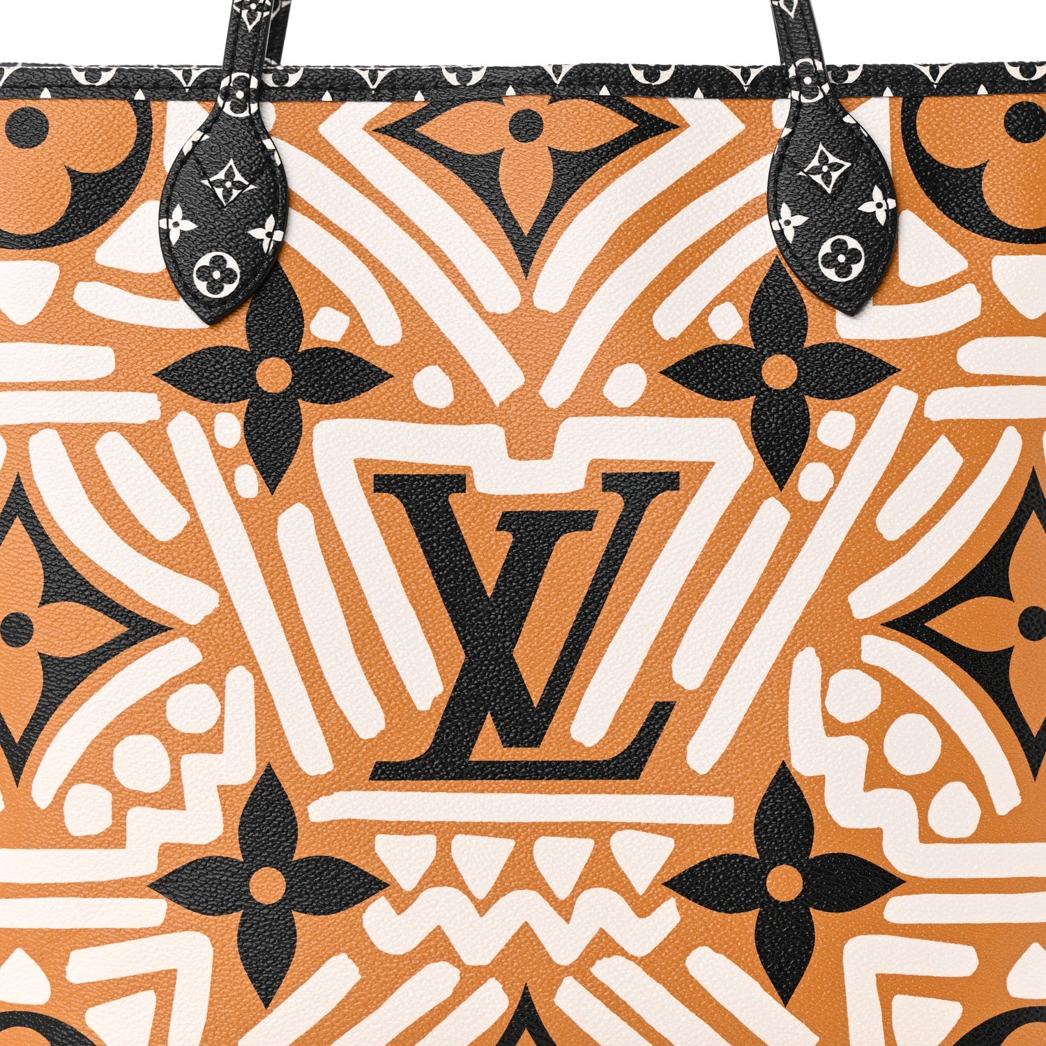 Louis Vuitton Monogram Giant Crafty Neverfull MM Creme Caramel 7 of 11